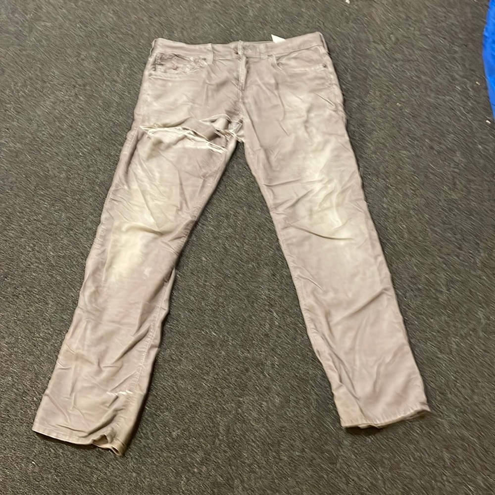 36 , True Religion, ‘Rockstar’ jeans , (very) #rippedjeans worn , grey , cotton